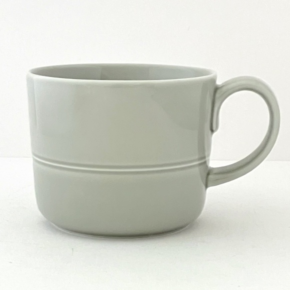 Crate & Barrel Aaron Probyn Hue 12 oz. Light Grey Mug / Discontinued - Picture 1 of 10